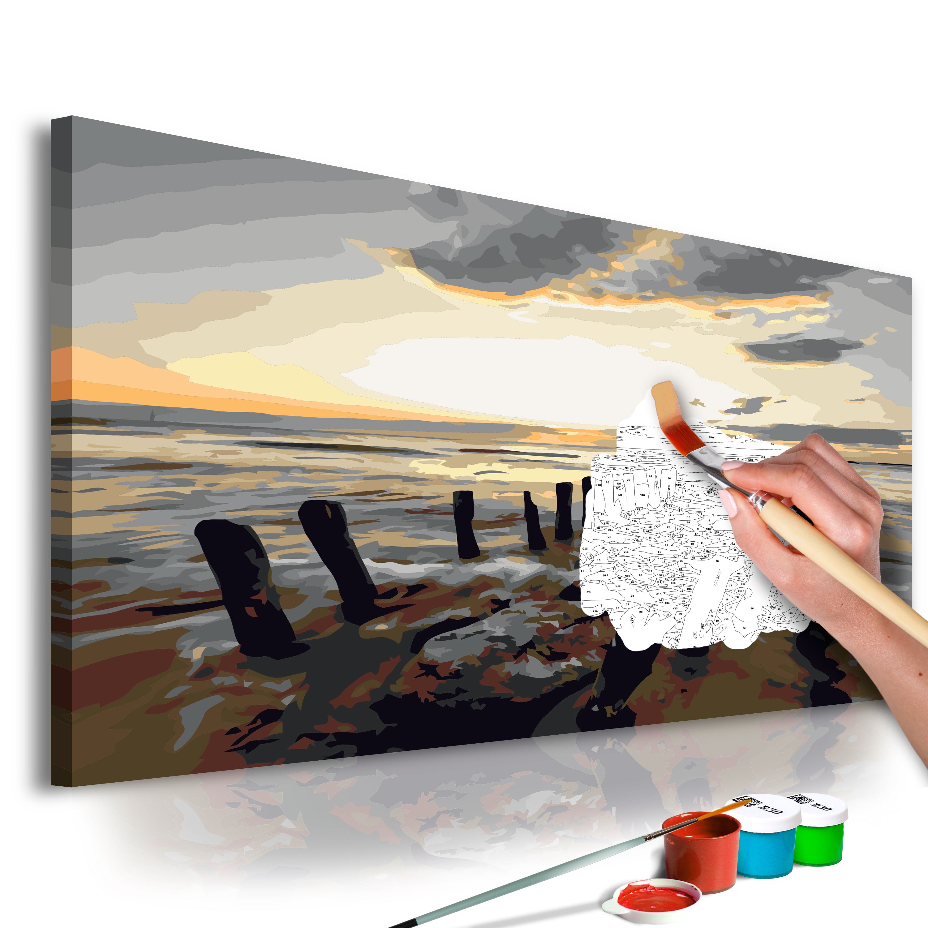 Paint By Numbers Kit - Beach Sunrise