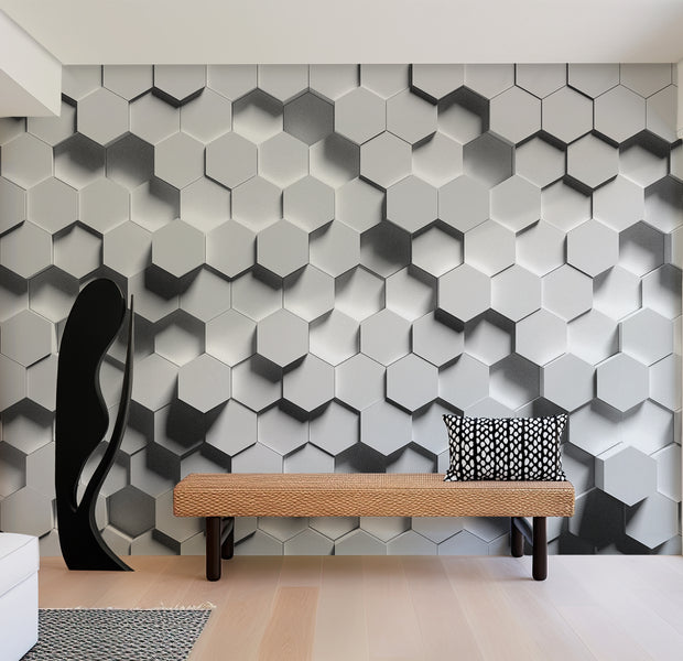 Wallpaper Wall Mural - Rustic Old Painted Brick Wall 39"Wx27"H / Standard