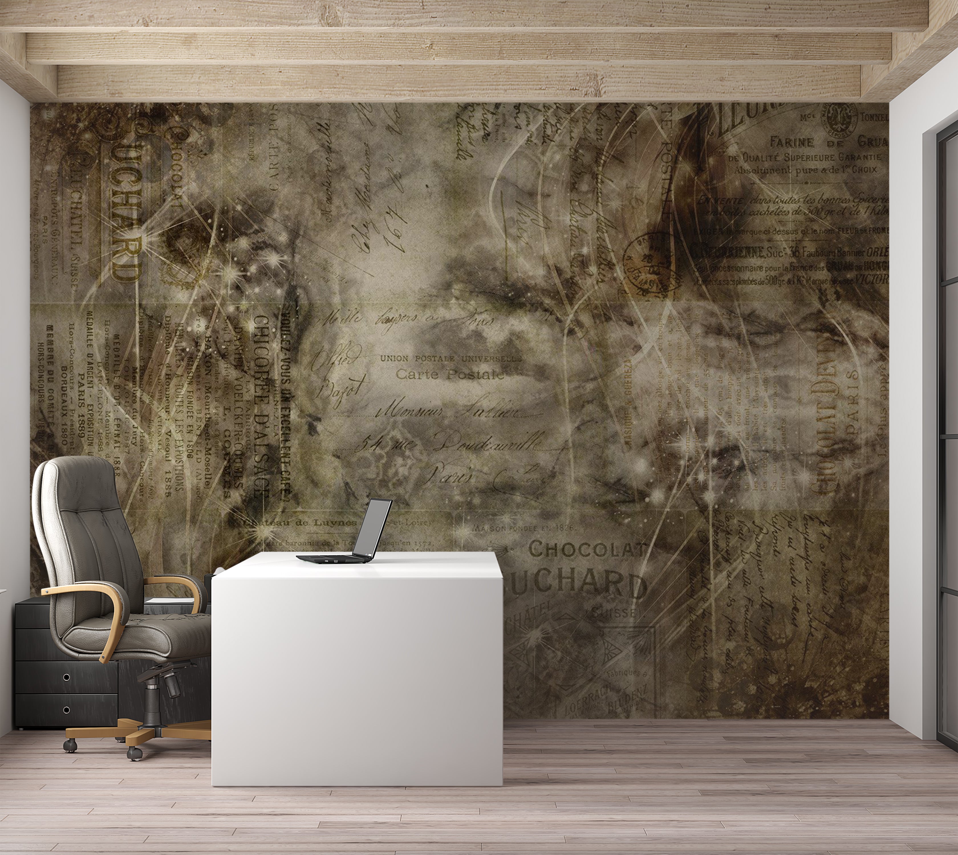 Abstract Wallpaper Wall Mural - Passion 39"Wx27"H / Standard