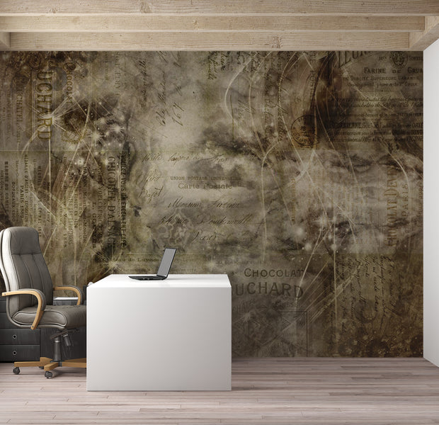 Abstract Wallpaper Wall Mural - Passion 39"Wx27"H / Standard