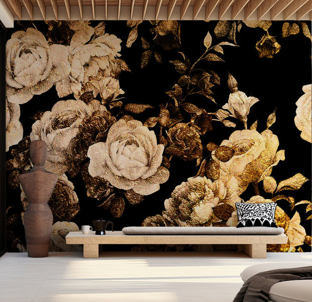 Floral Wallpaper Wall Mural - Smell of The Garden 39"Wx27"H / Standard