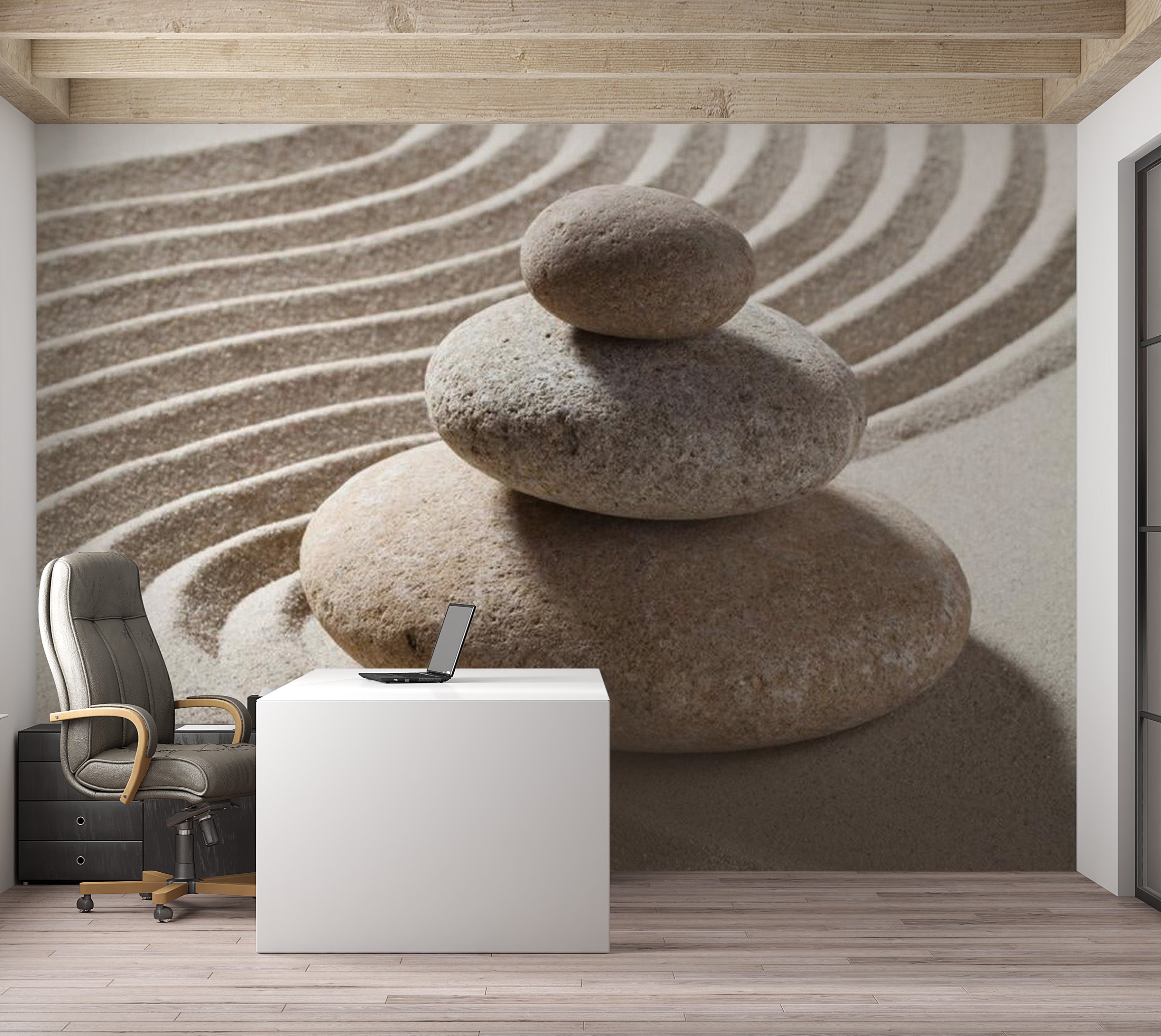 Zen Wallpaper Wall Mural - Zen Garden 118"Wx90"H