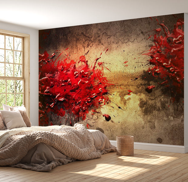 Abstract Wallpaper Wall Mural - A Volcano Of Passion 118"Wx90"H