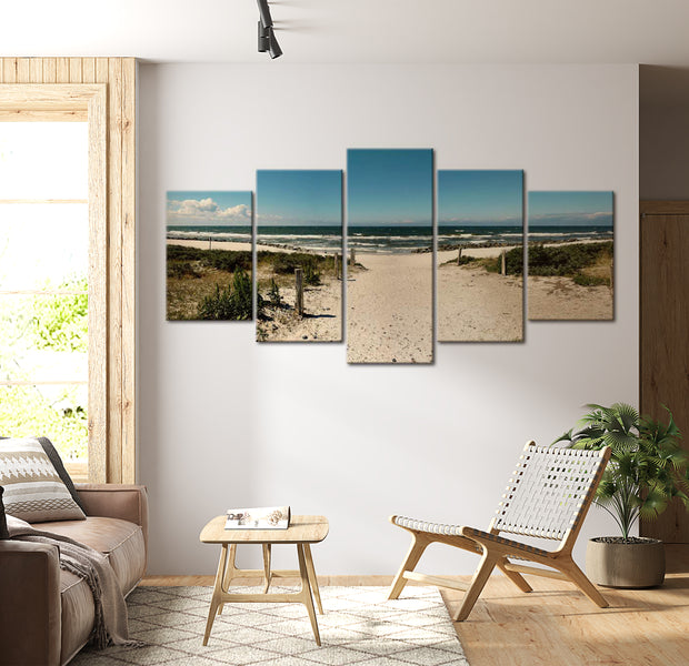 Stretched Canvas Landscape Art - The Beach Of Dreams 40"Wx20"H