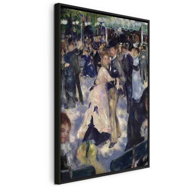 Floating Framed Canvas Art - Le Moulin de la Galette - Pierre-Auguste Renoir