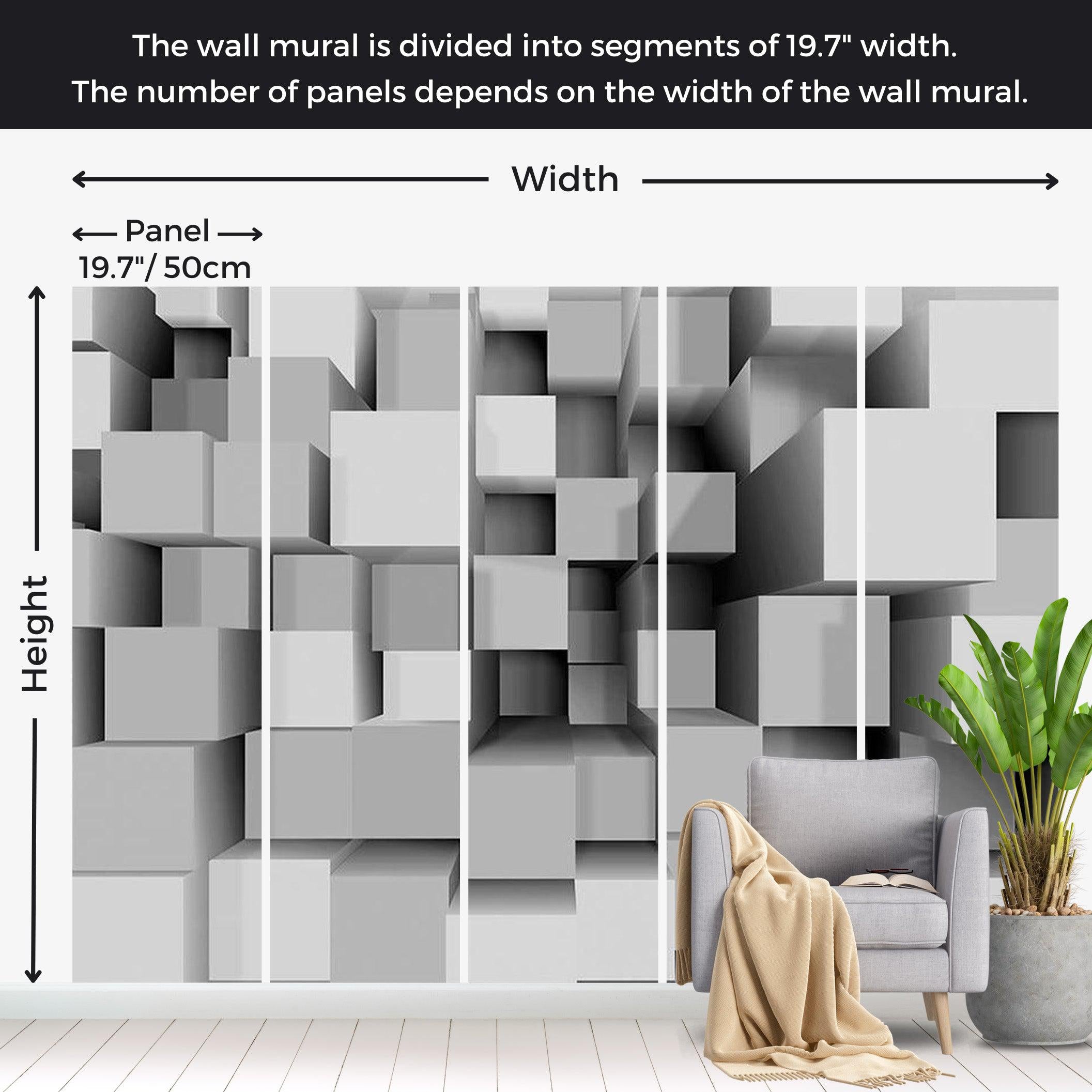 Abstract Wallpaper Wall Mural - Mechanical Symmetry