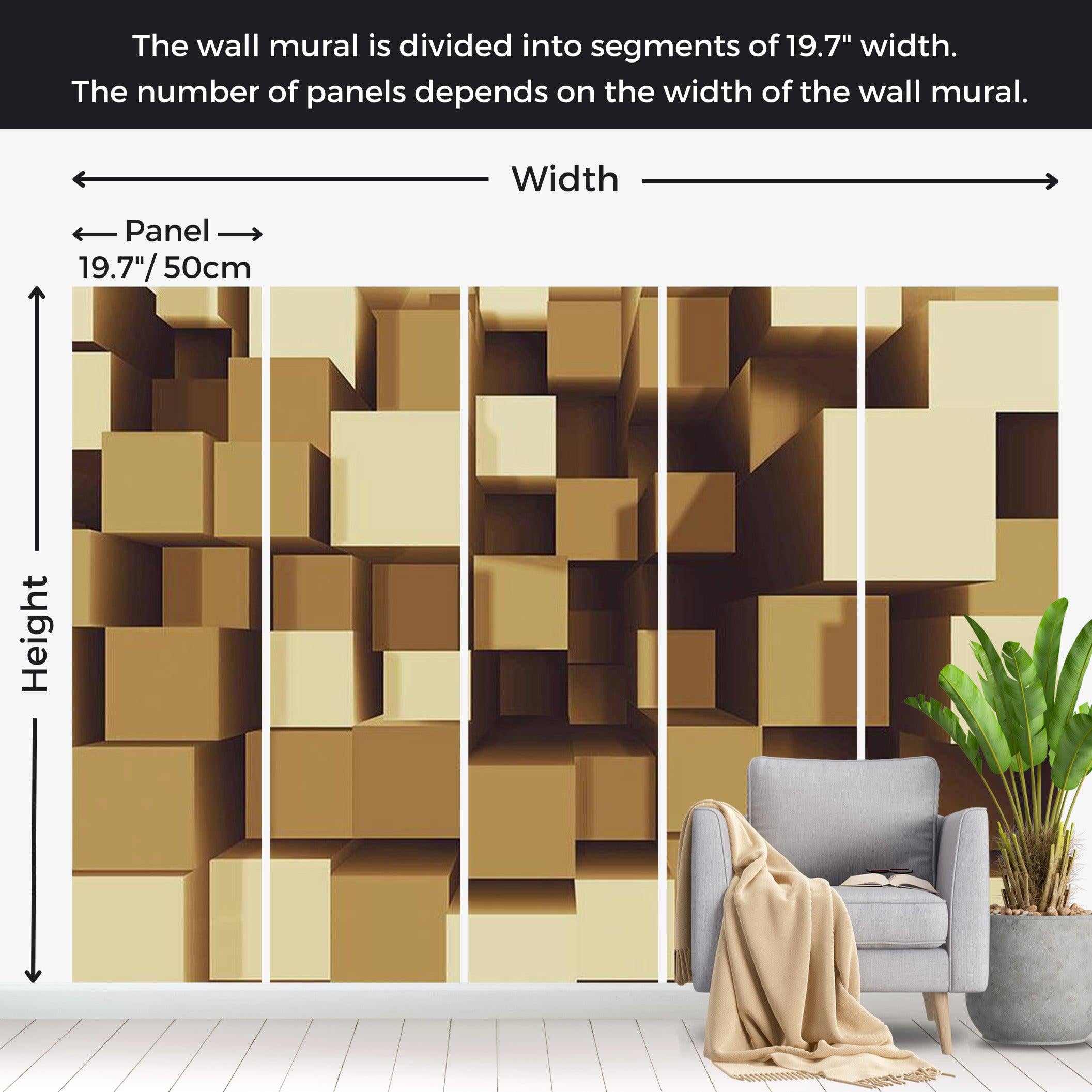 Abstract Wallpaper Wall Mural - Geometrical Harmony