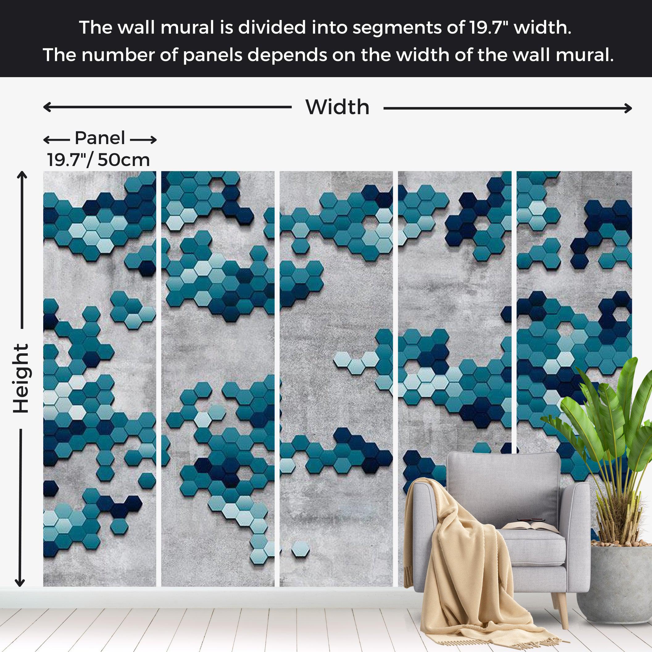 Abstract Wallpaper Wall Mural - Sea Puzzle