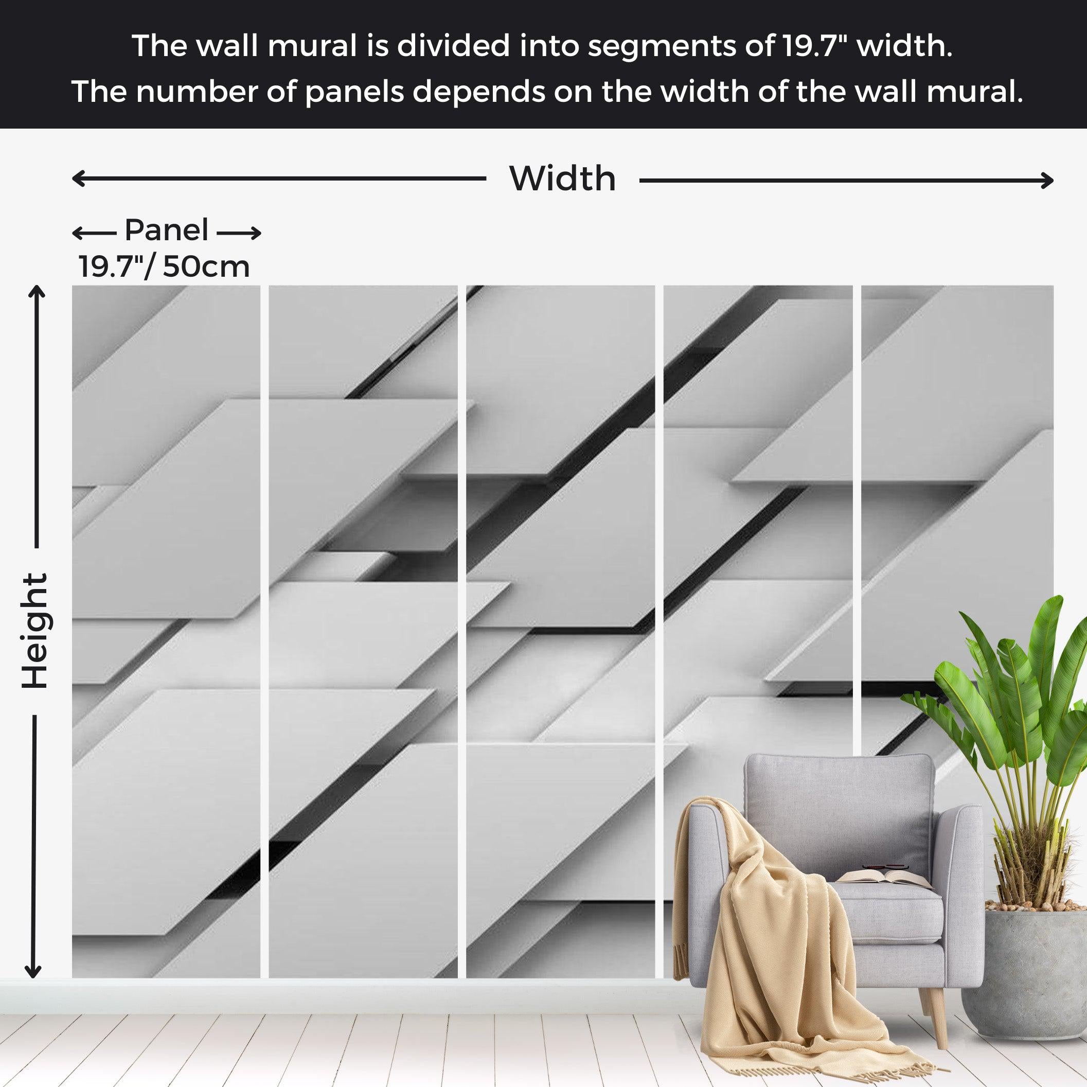 Abstract Wallpaper Wall Mural - The Edge Of Gray