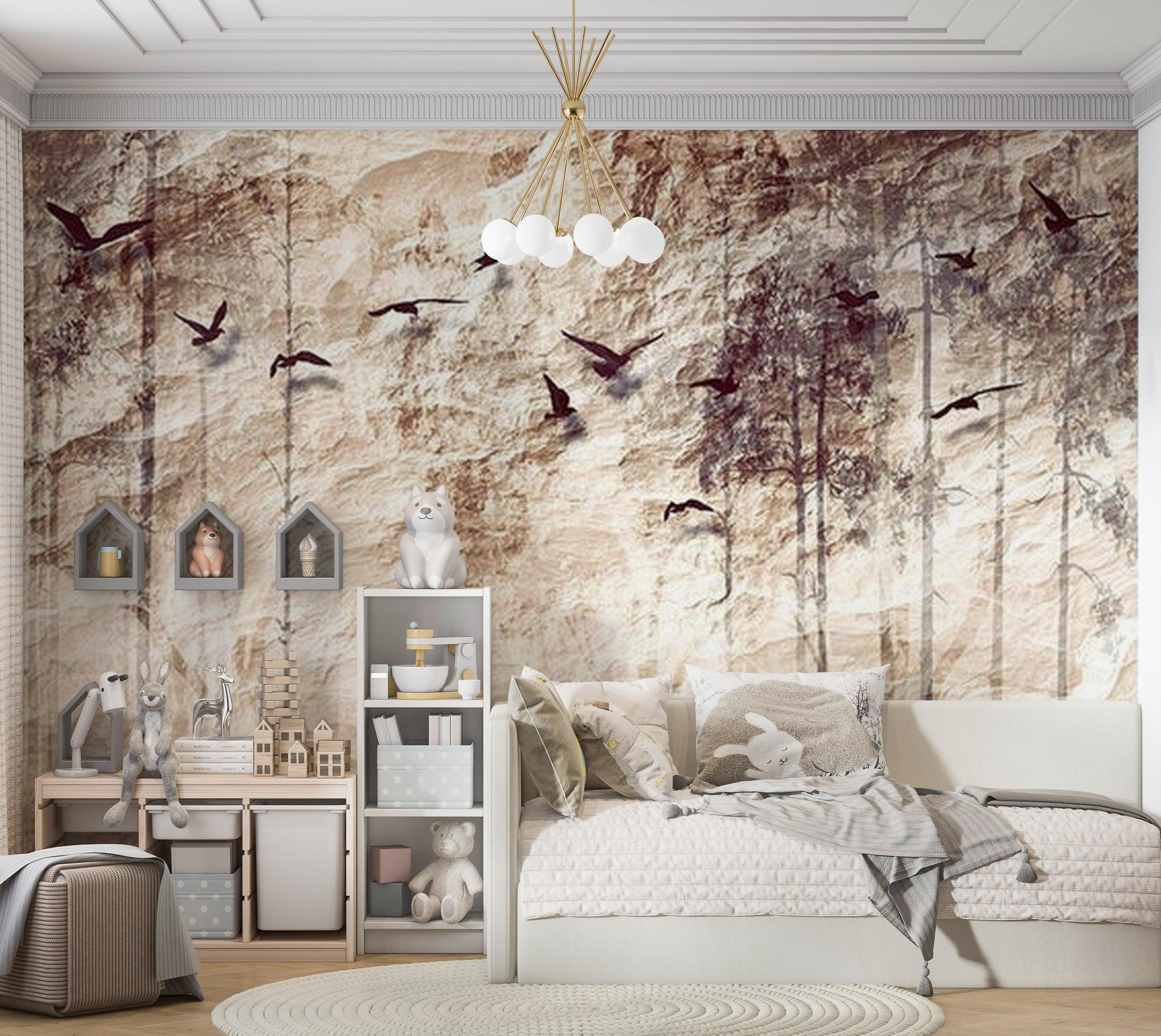 Animal Wallpaper Wall Mural - Paper Nature