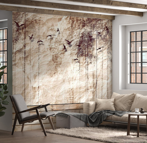 Animal Wallpaper Wall Mural - Paper Nature 39"Wx27"H