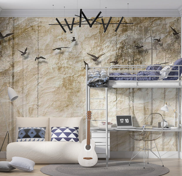 Animal Wallpaper Wall Mural - Paper World 39"Wx27"H