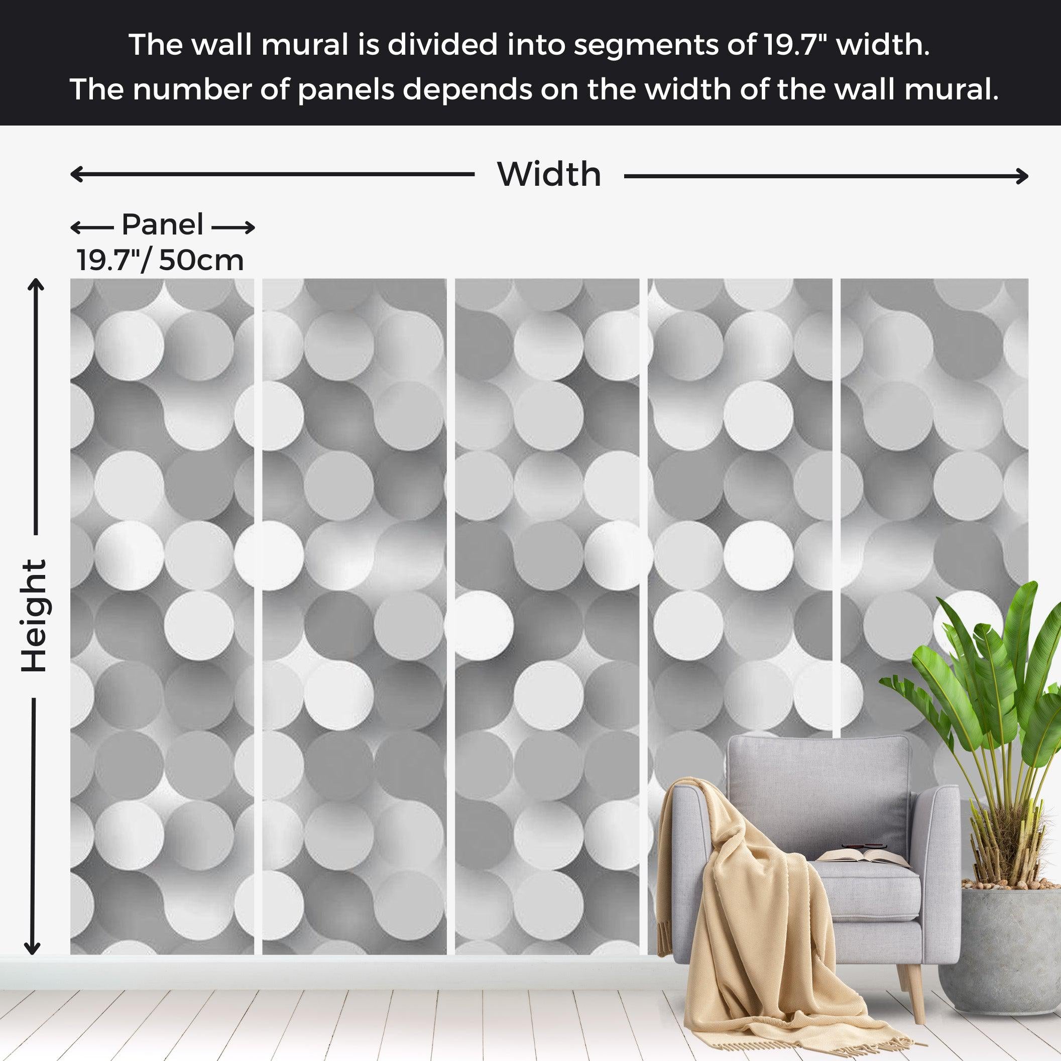 Abstract Wallpaper Wall Mural - Silver Net