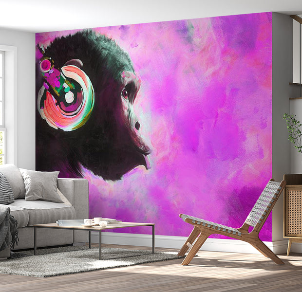 Animal Wallpaper Wall Mural - World Of Sound 39"Wx27"H