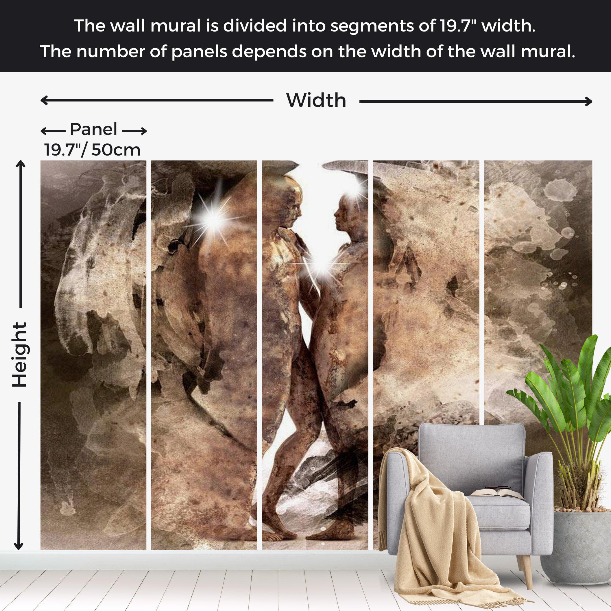 Abstract Wallpaper Wall Mural - Hidden Love