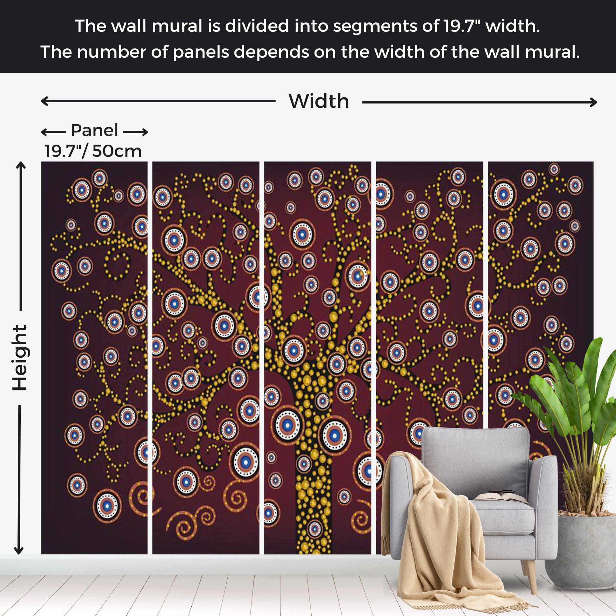 Abstract Wallpaper Wall Mural - Oriental Tree