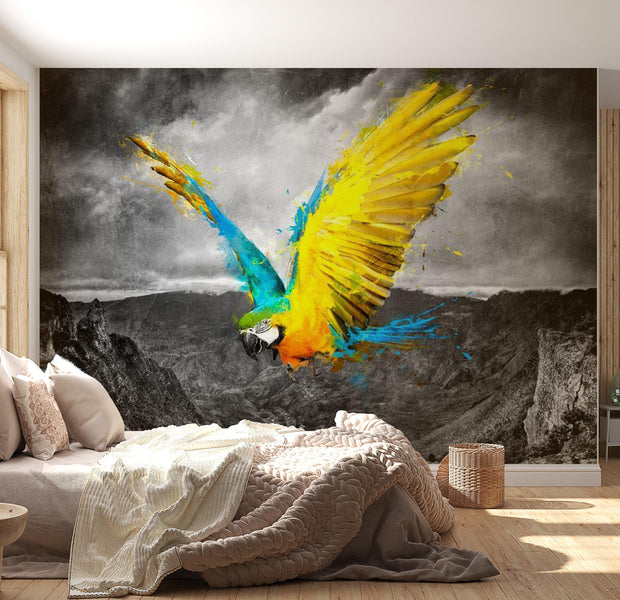 Animal Wallpaper Wall Mural - Exotic Parrot