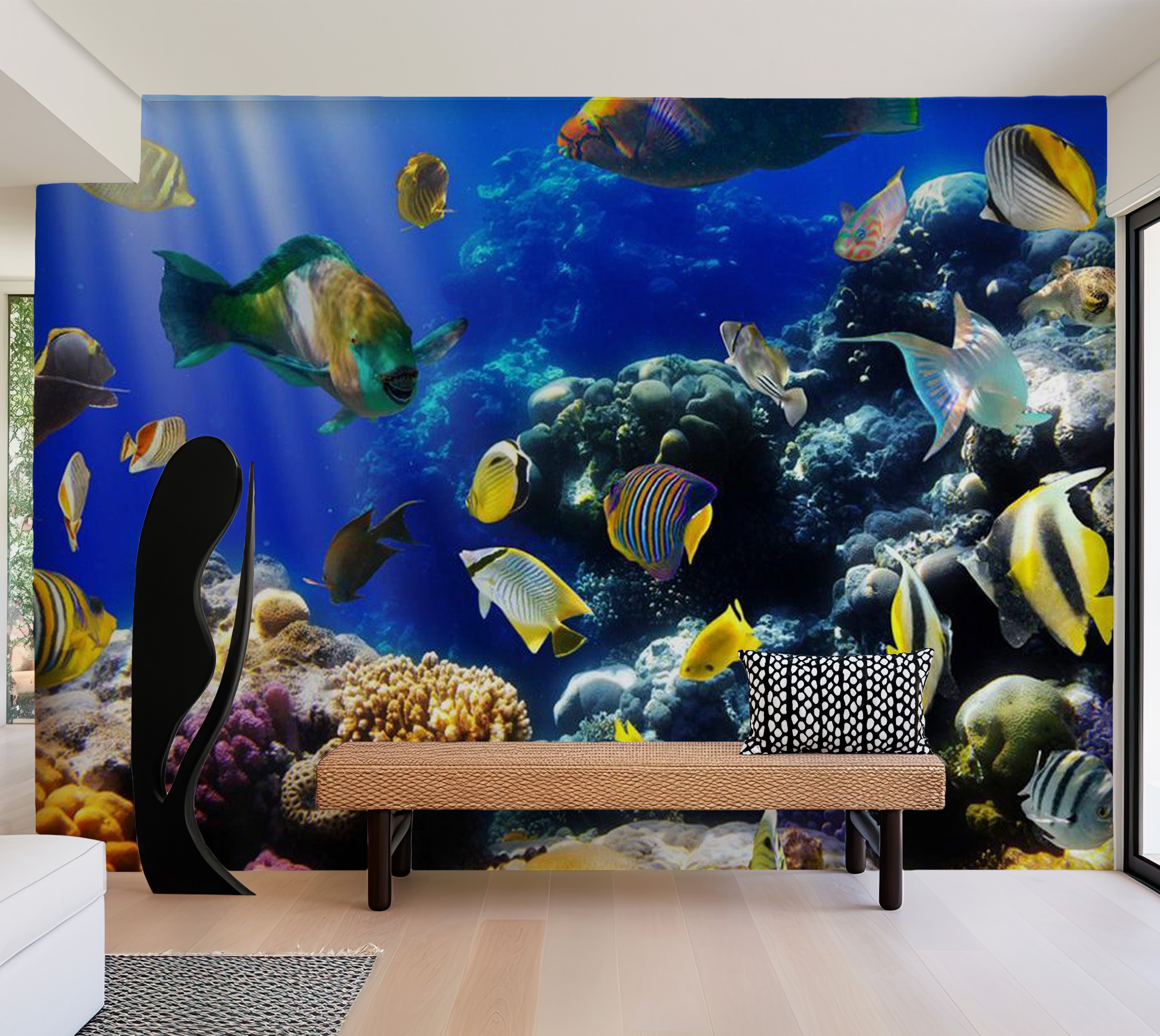 Animal Wallpaper Wall Mural - Underwater Adventure 39"Wx27"H