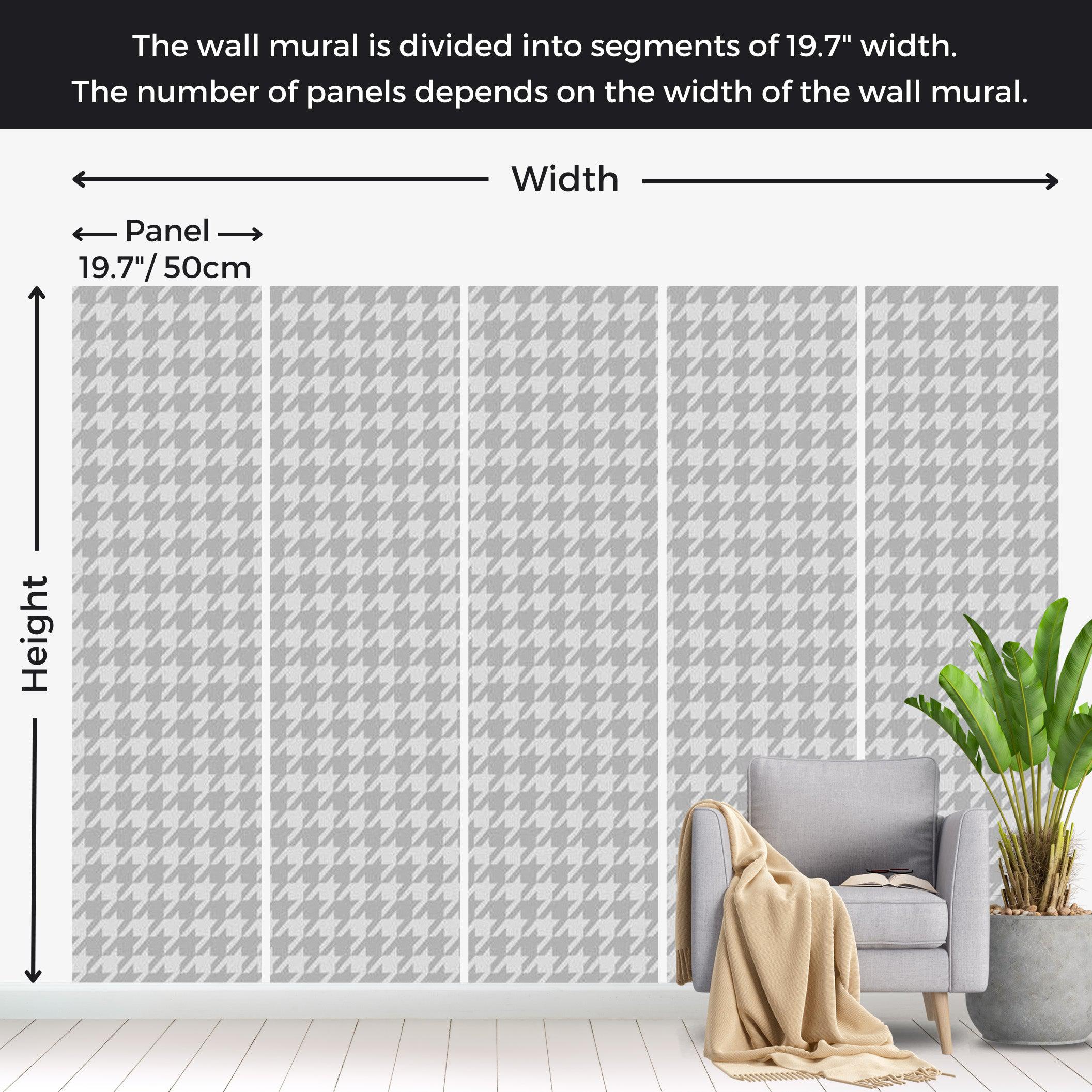 Abstract Wallpaper Wall Mural - Dogtooth Check