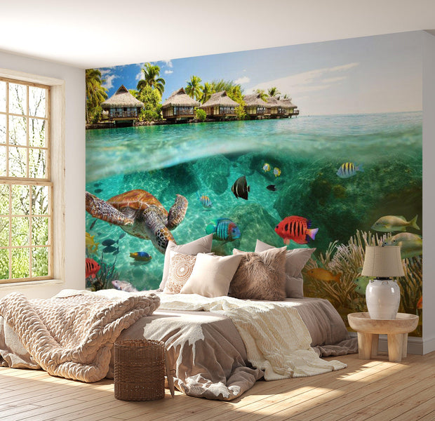 Animal Wallpaper Wall Mural - Under The Surface Of Water