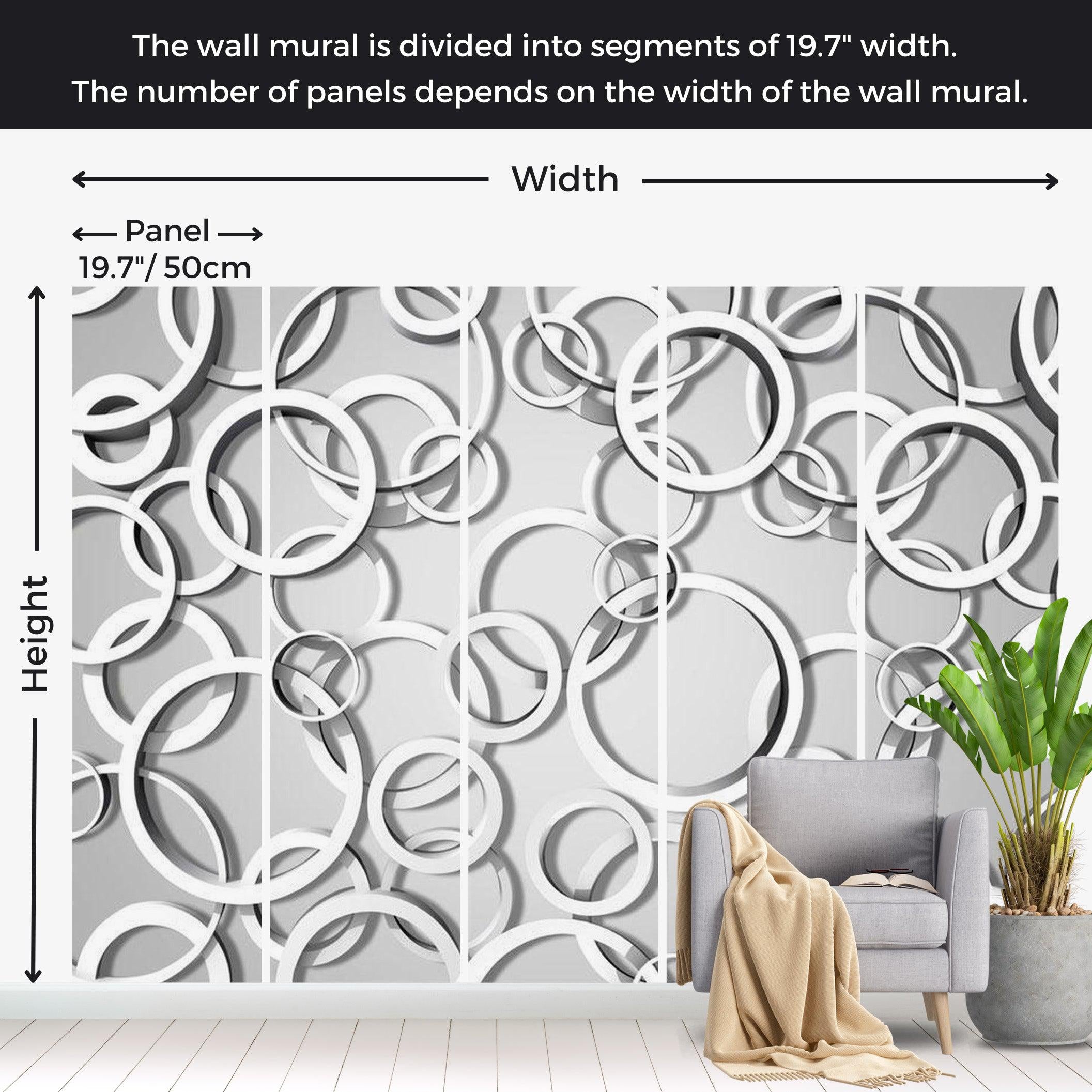 Abstract Wallpaper Wall Mural - Vicious Circles