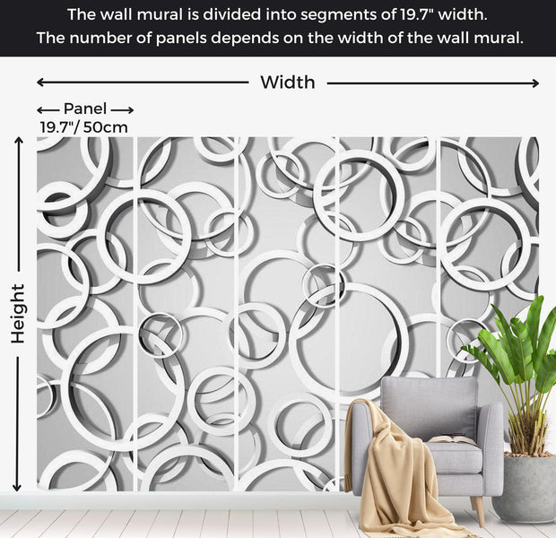 Abstract Wallpaper Wall Mural - Vicious Circles