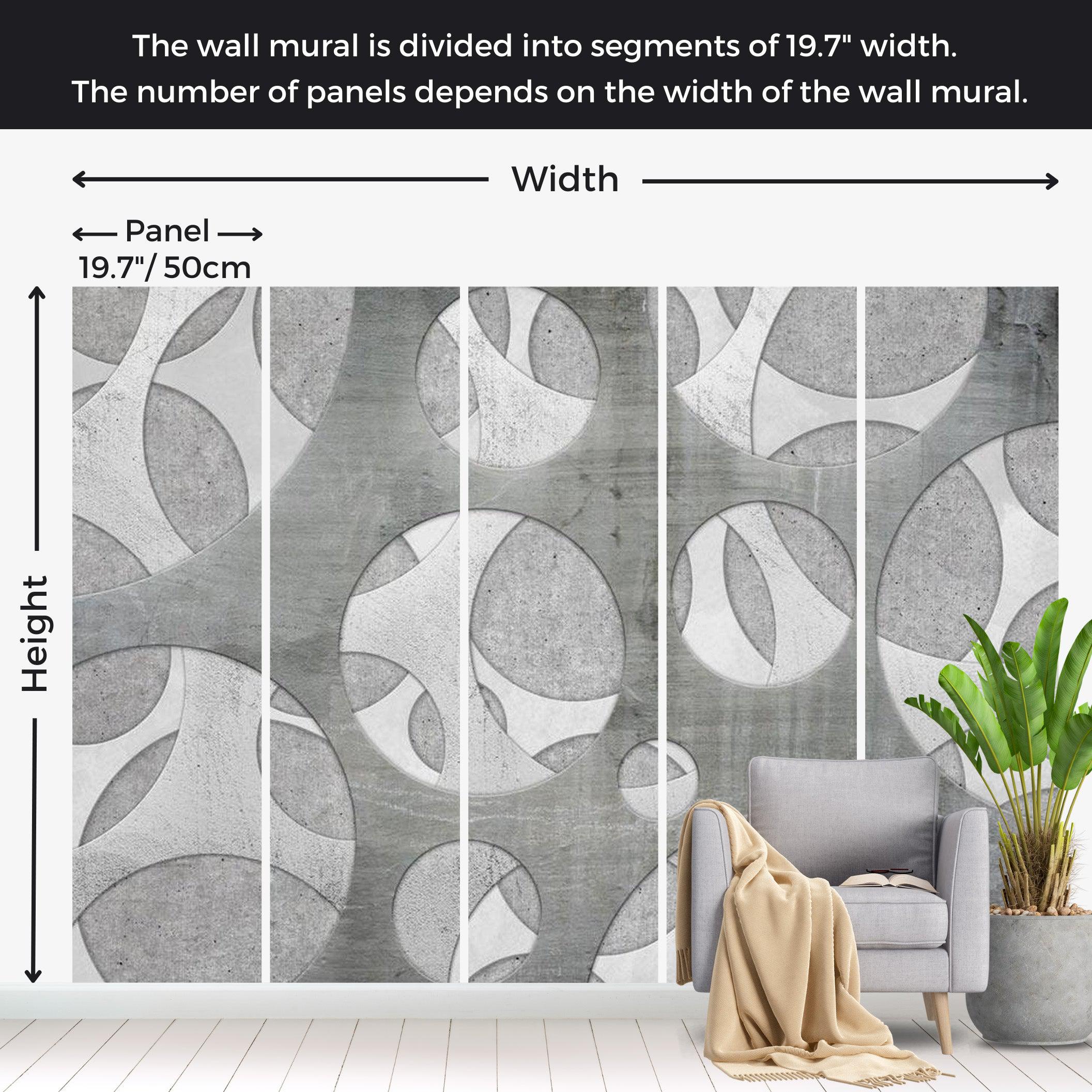 Abstract Wallpaper Wall Mural - Woven Of Grays