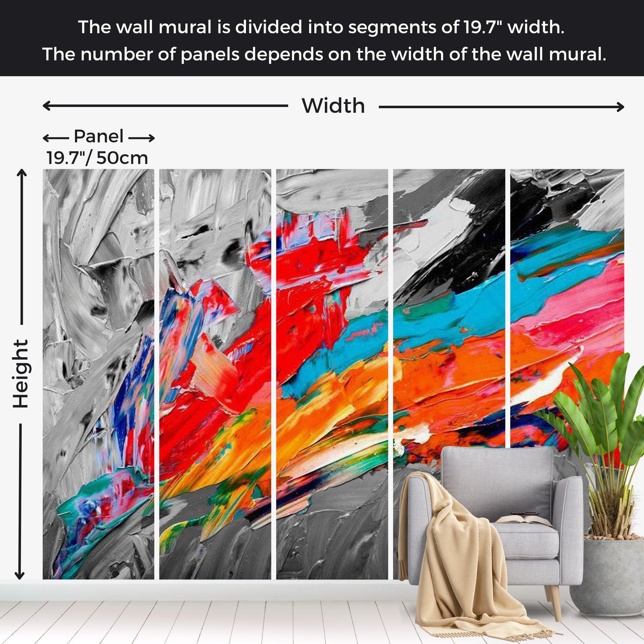 Abstract Wallpaper Wall Mural - Fiery Bird