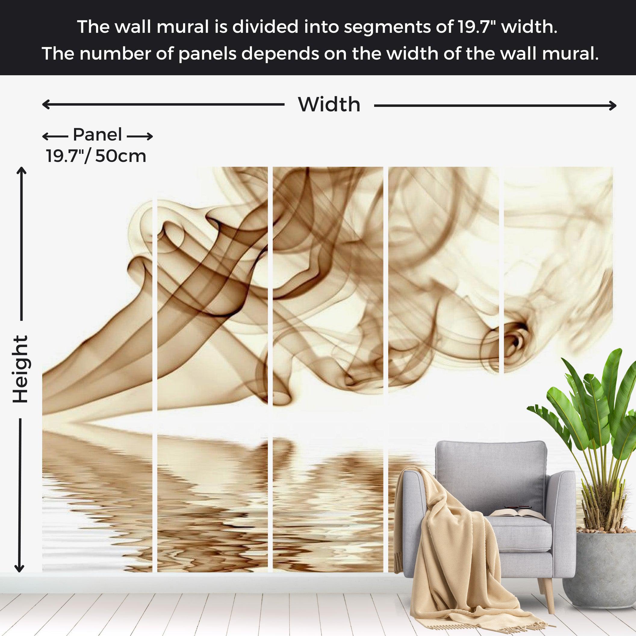 Abstract Wallpaper Wall Mural - Smoky Curls