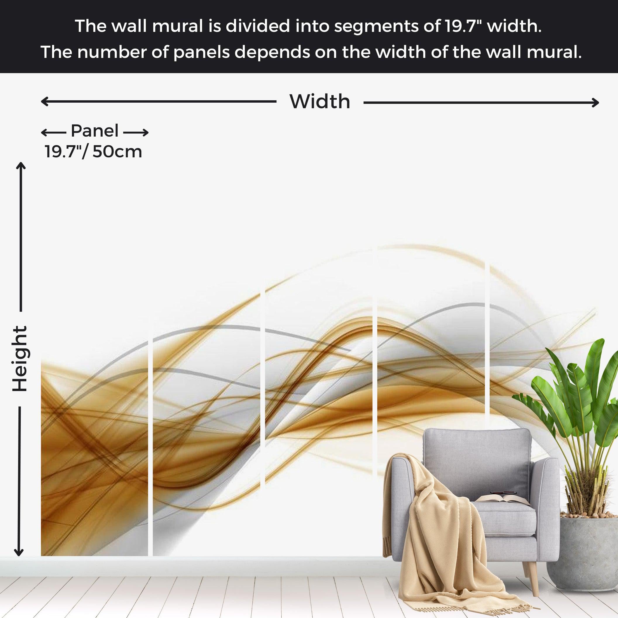 Abstract Wallpaper Wall Mural - Digital Art Pattern