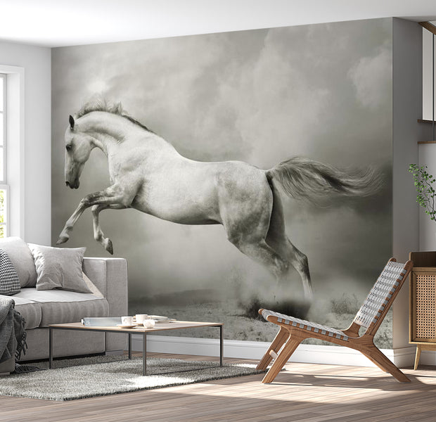 Animal Wallpaper Wall Mural - Wild Stallion 118"Wx90"H