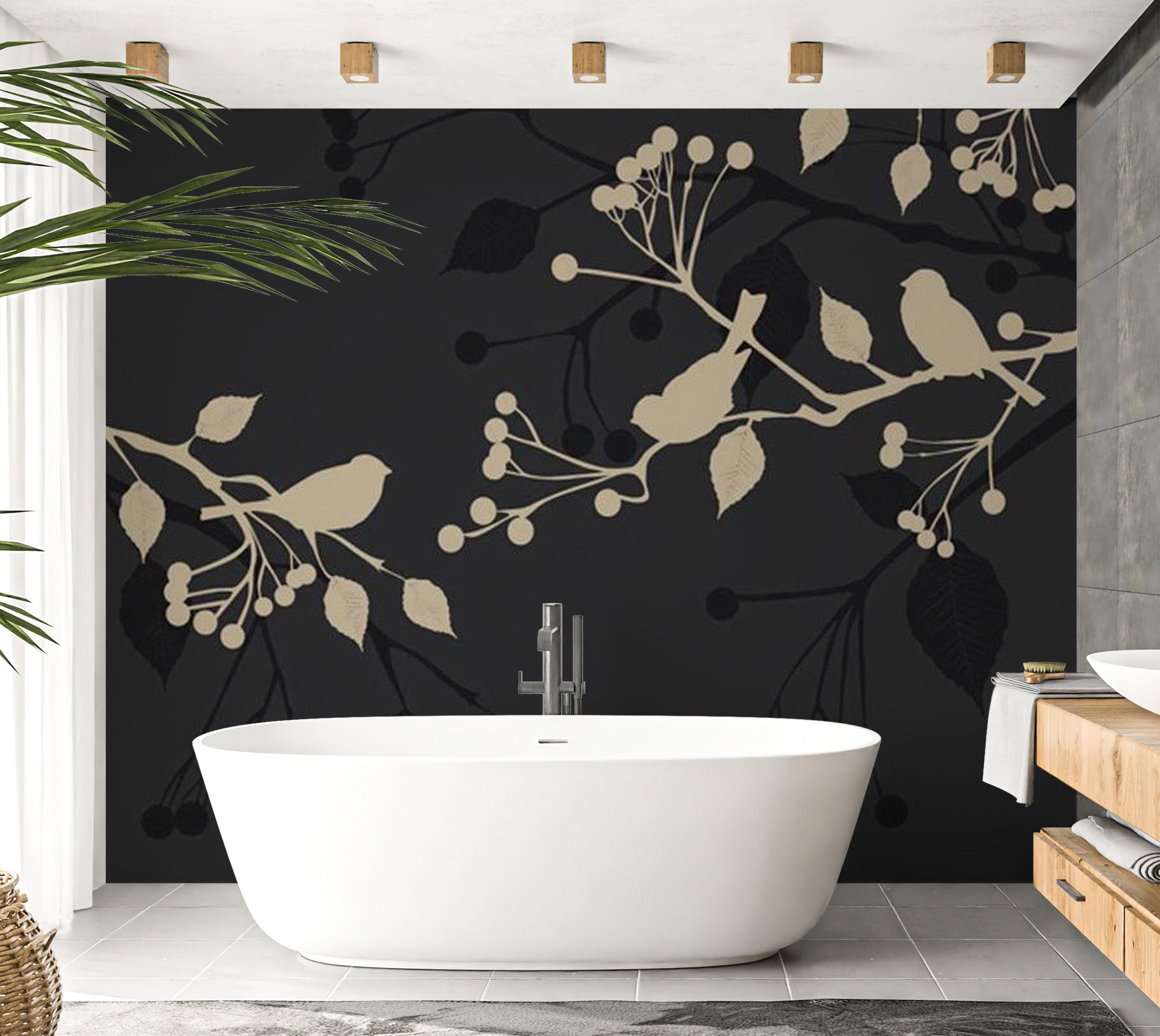 Animal Wallpaper Wall Mural - Little Birds