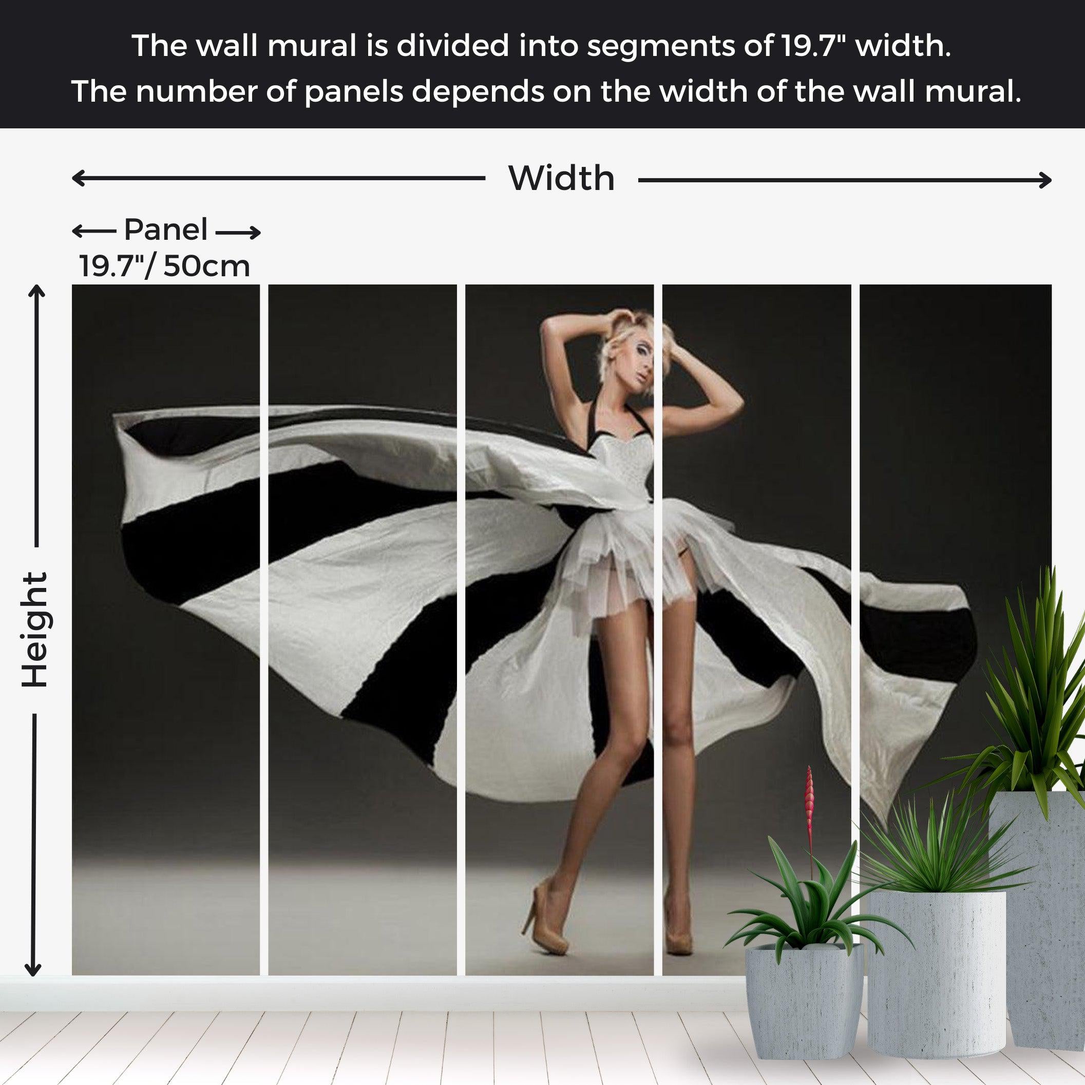 Abstract Wallpaper Wall Mural - Marvelous Dress