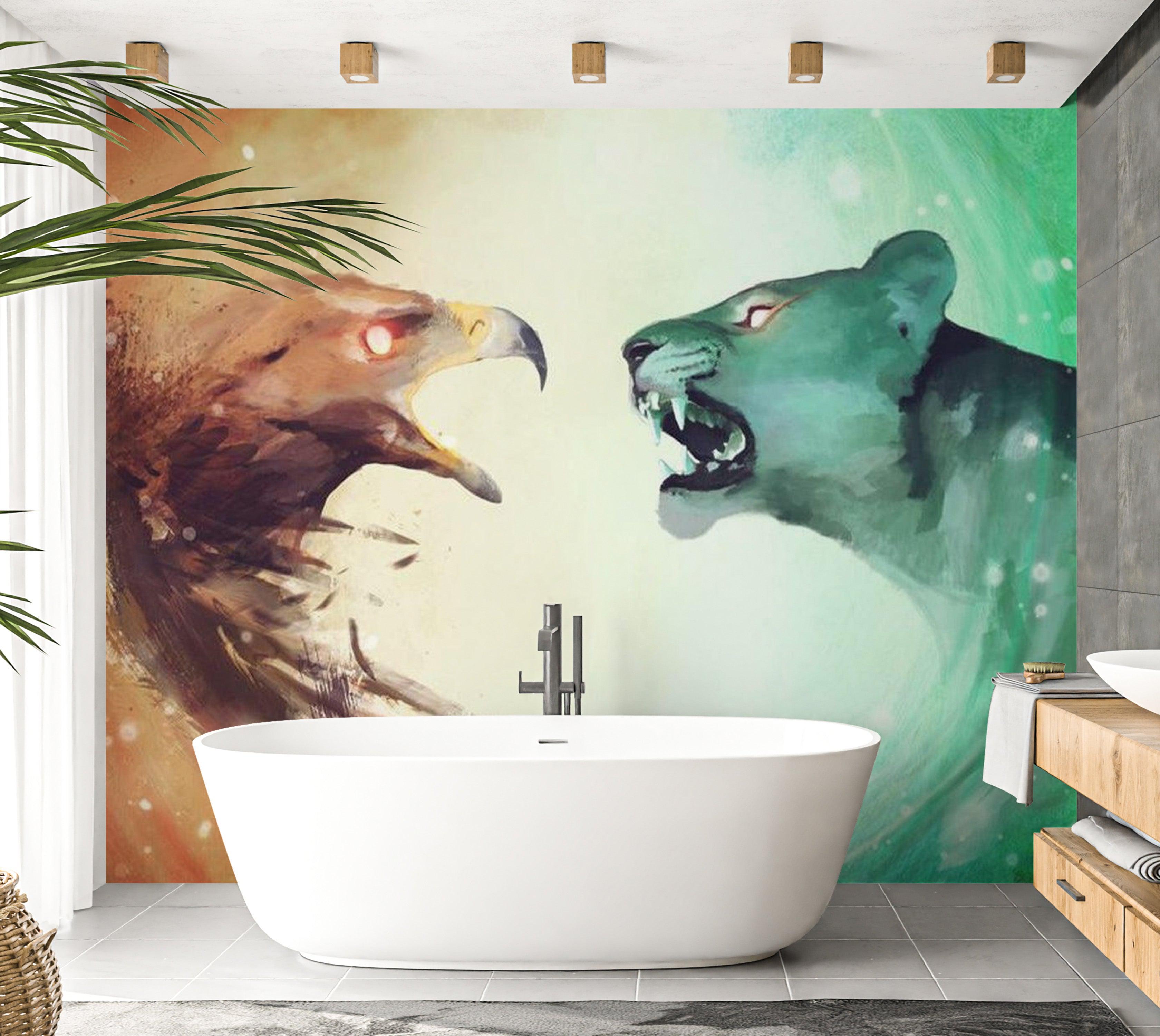 Animal Wallpaper Wall Mural - Interspecies Clash