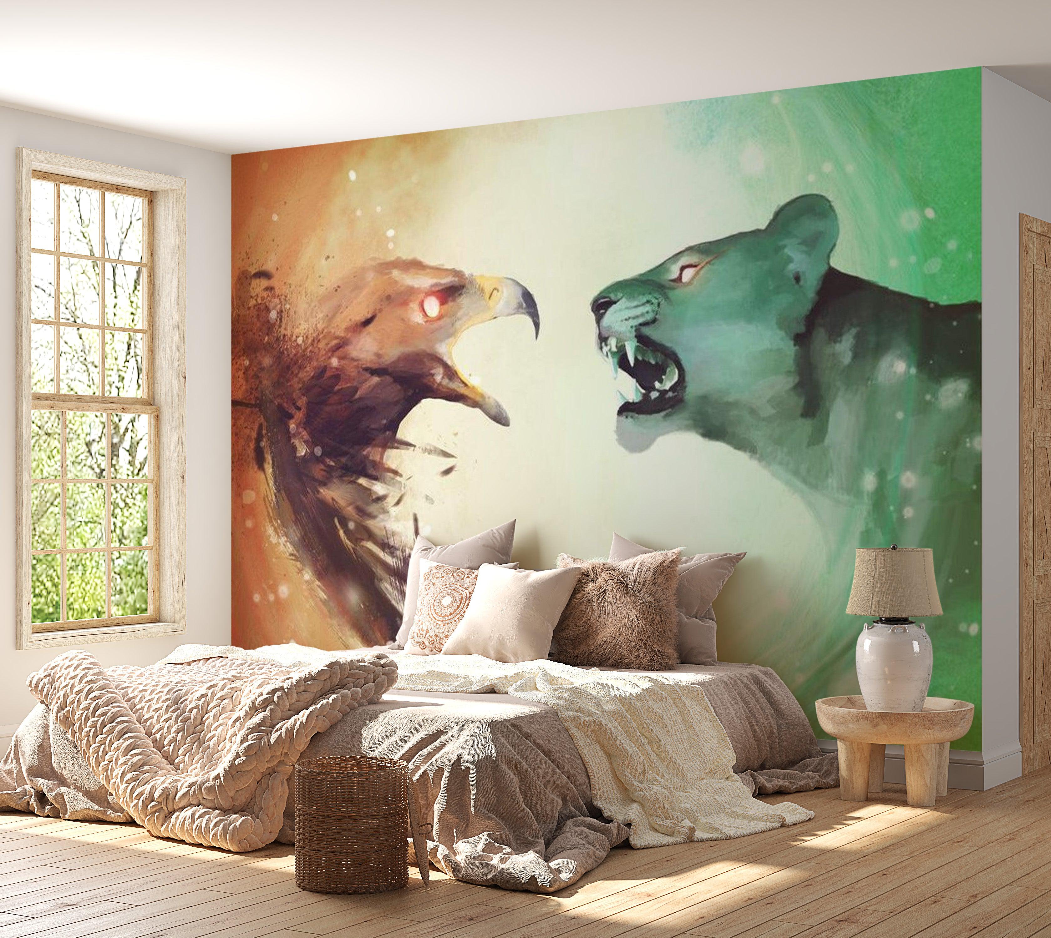 Animal Wallpaper Wall Mural - Interspecies Clash