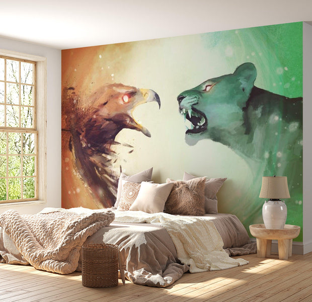 Animal Wallpaper Wall Mural - Interspecies Clash