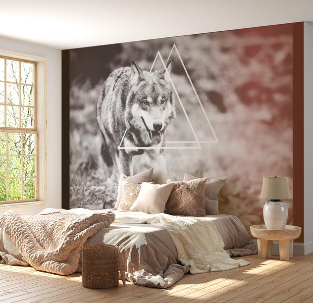 Animal Wallpaper Wall Mural - Wolf - Photo
