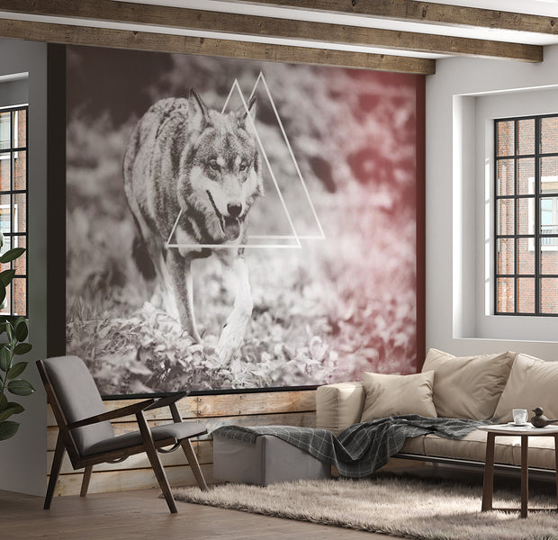 Animal Wallpaper Wall Mural - Wolf - Photo 118"Wx90"H