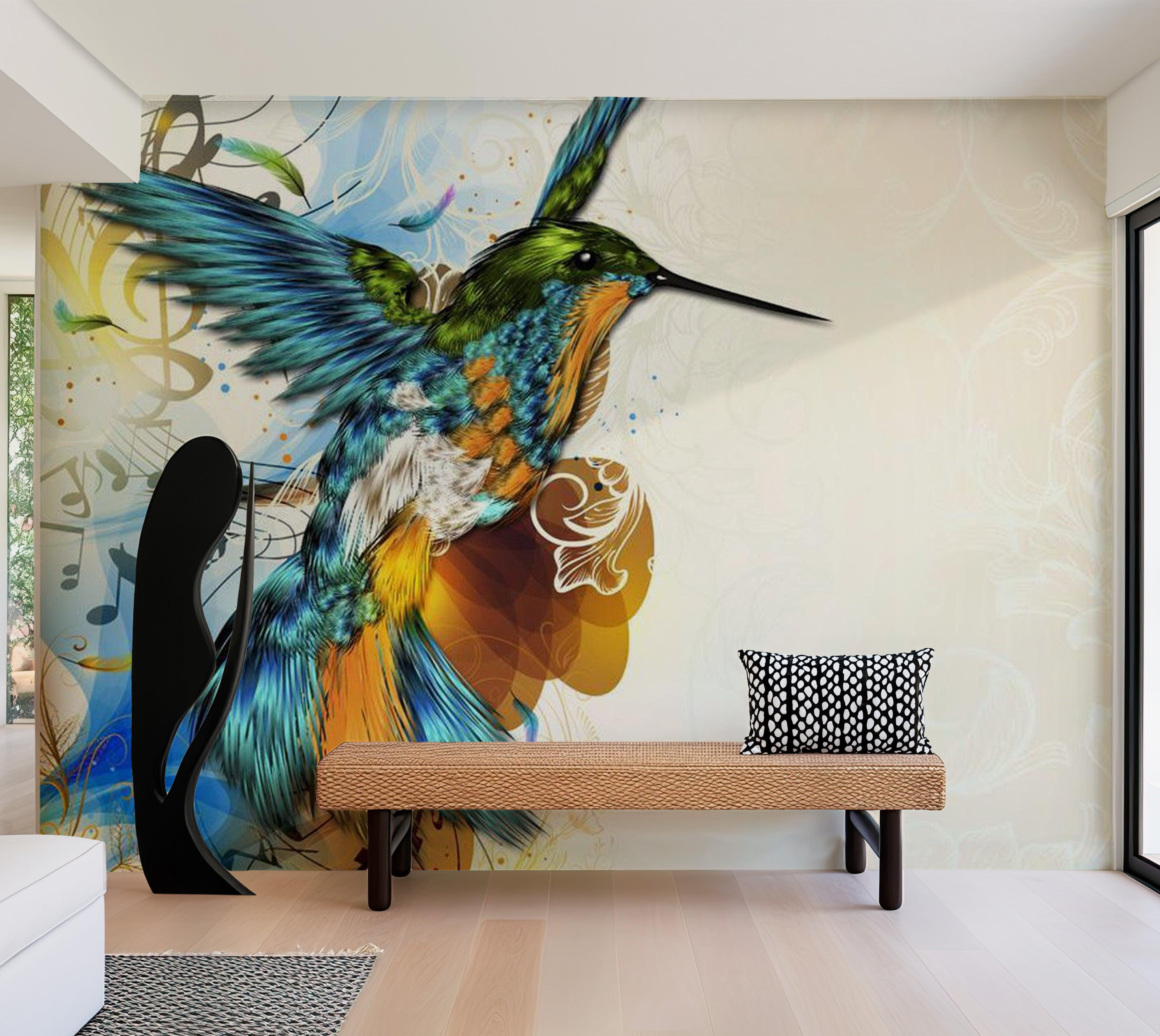 Animal Wallpaper Wall Mural - Marvelous Bird