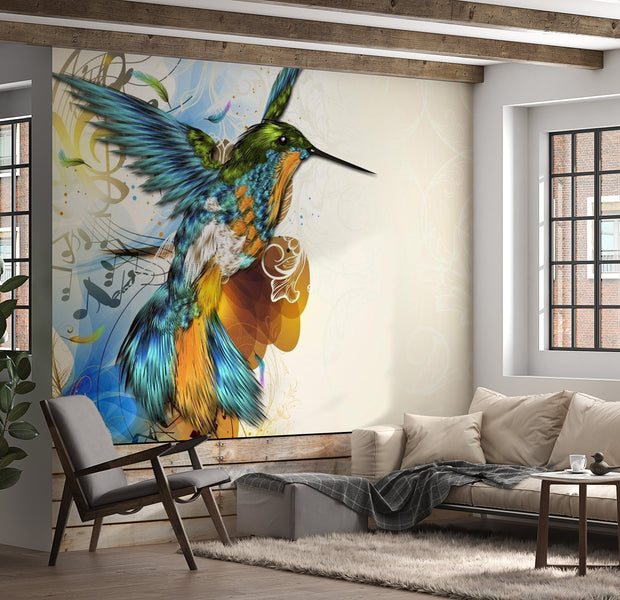 Animal Wallpaper Wall Mural - Marvelous Bird 118"Wx90"H