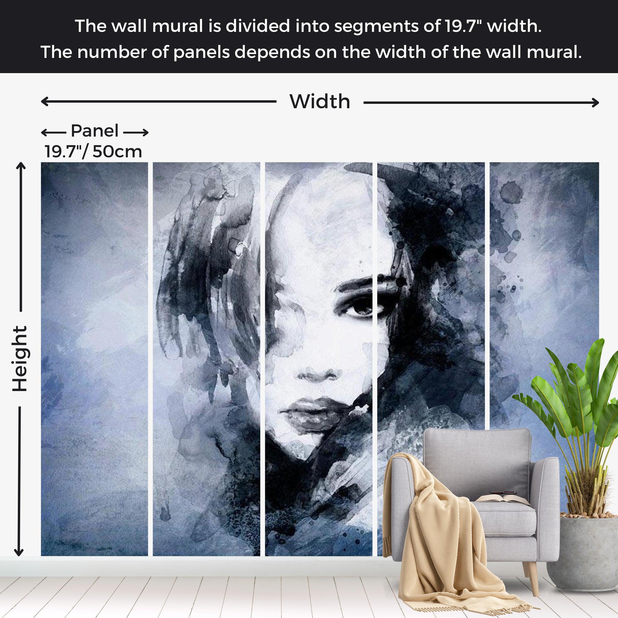 Abstract Wallpaper Wall Mural - Blue Enigma