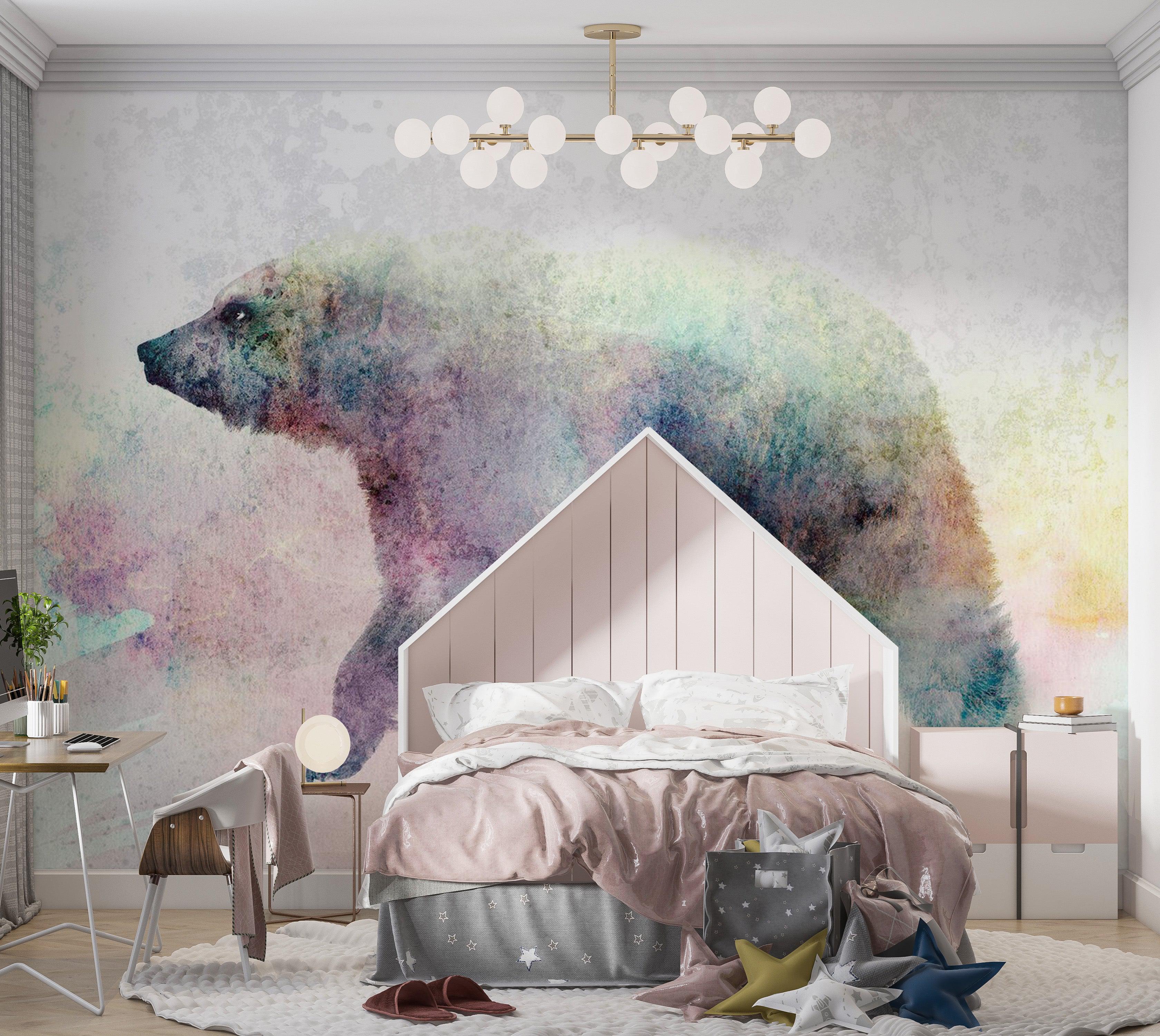 Animal Wallpaper Wall Mural - Lonely Bear