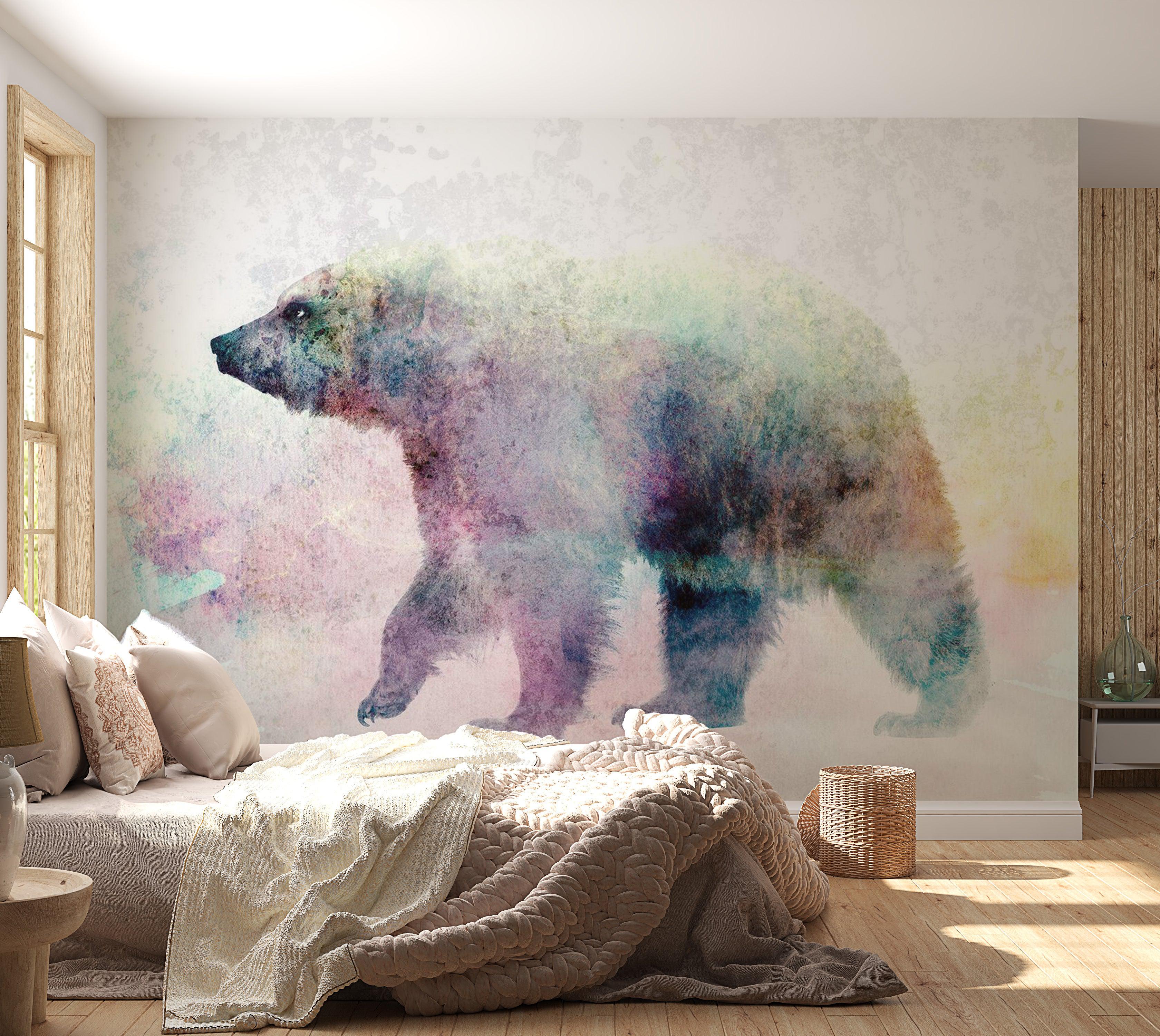 Animal Wallpaper Wall Mural - Lonely Bear