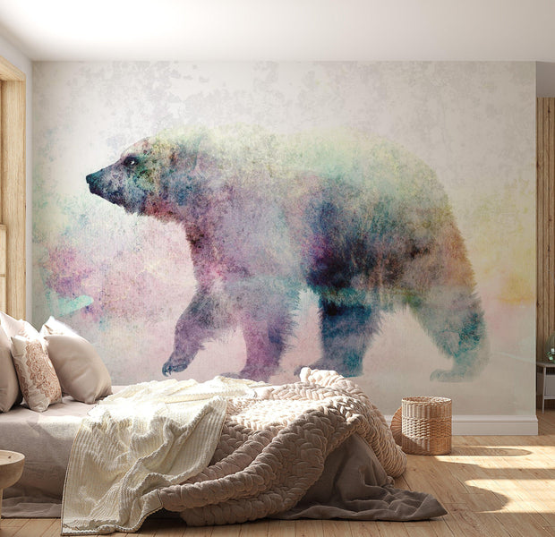Animal Wallpaper Wall Mural - Lonely Bear