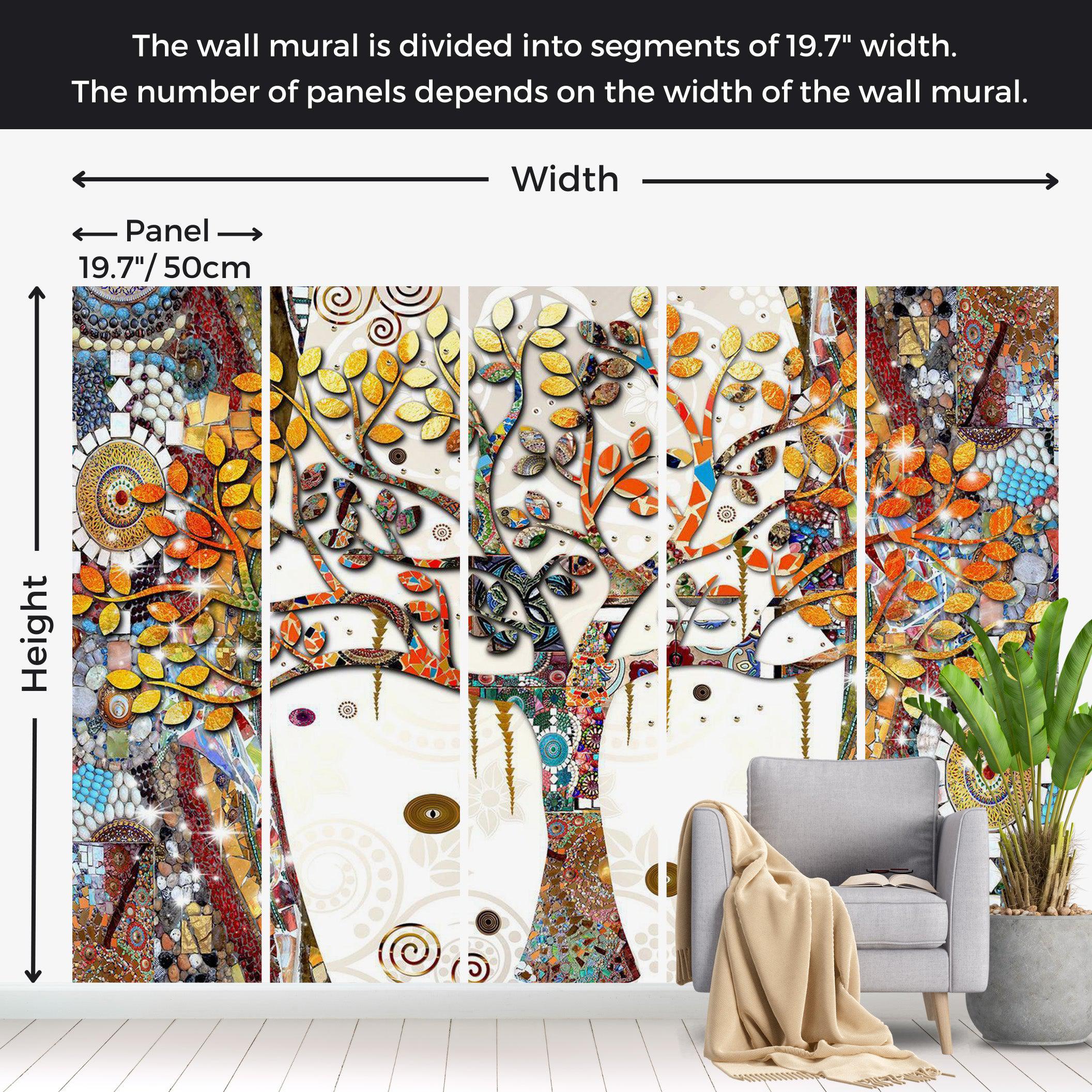 Abstract Wallpaper Wall Mural - Decorated Tree