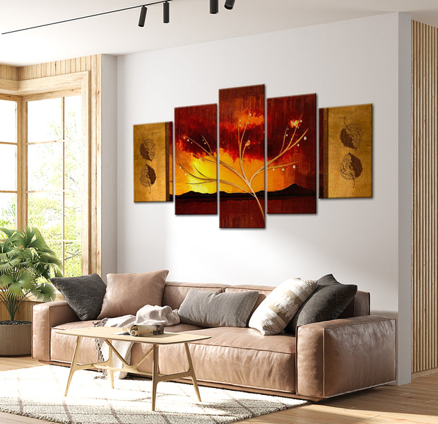 Stretched Canvas Landscape Art - Oriental Wind 40"Wx20"H