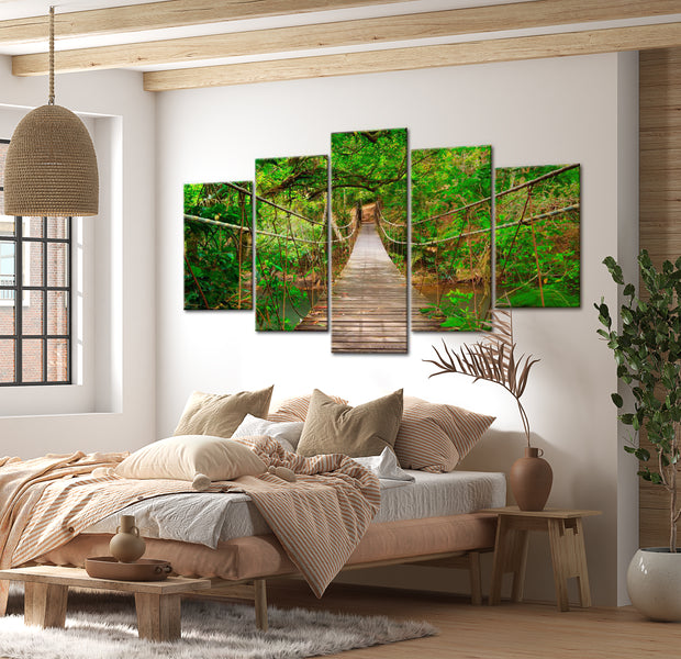 Stretched Canvas Landscape Art - Walk Among The Trees 40"Wx20"H