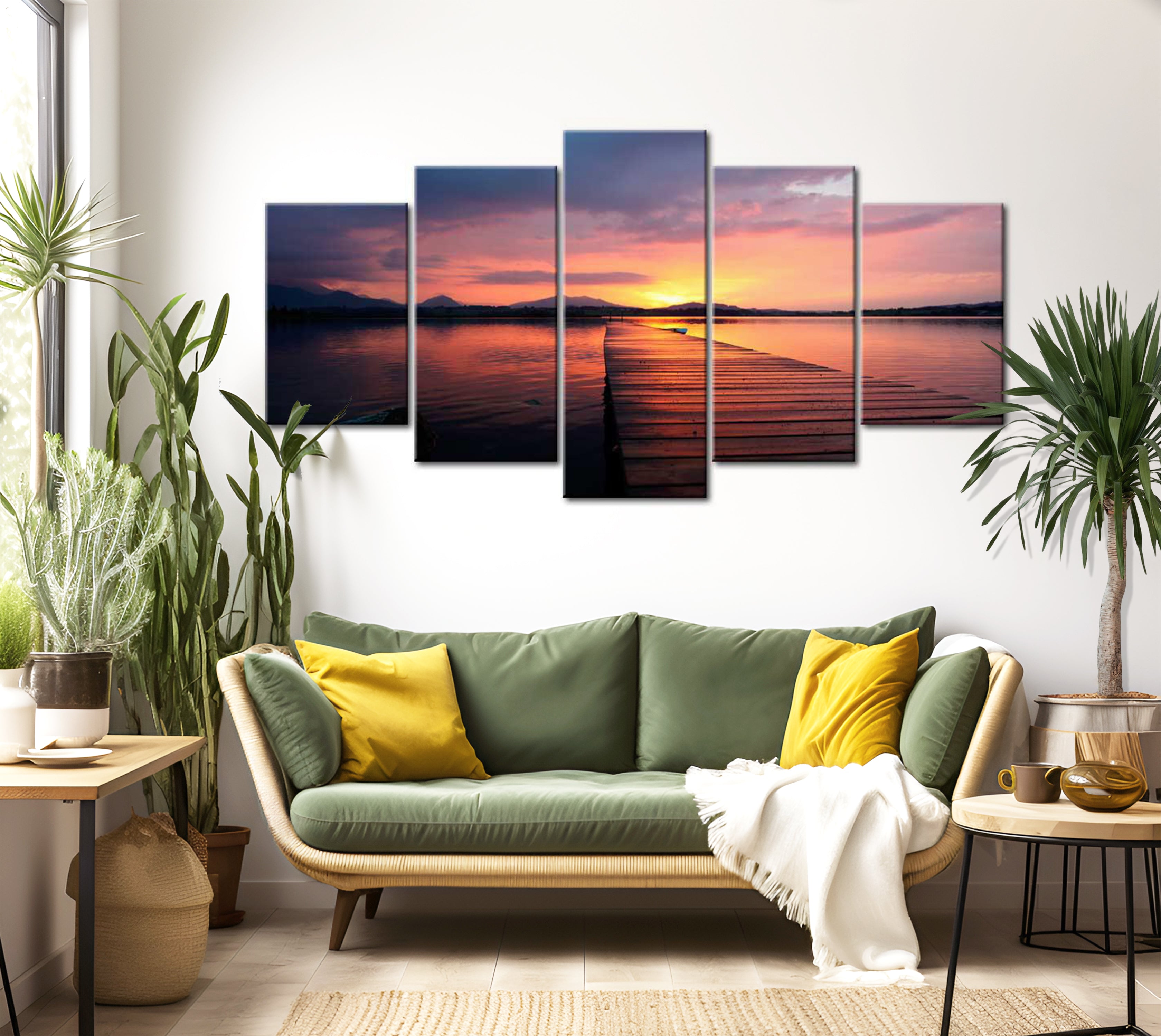 Stretched Canvas Landscape Art - Road To Paradise 40"Wx20"H