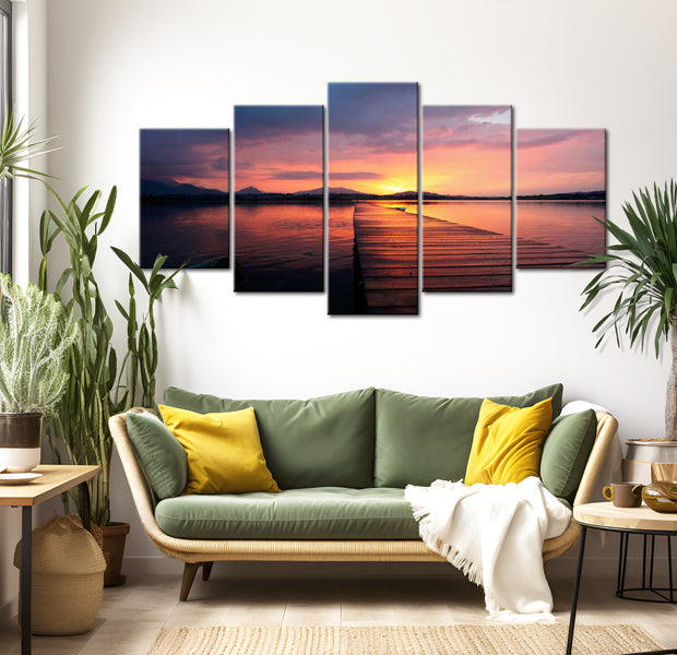 Stretched Canvas Landscape Art - Road To Paradise 40"Wx20"H