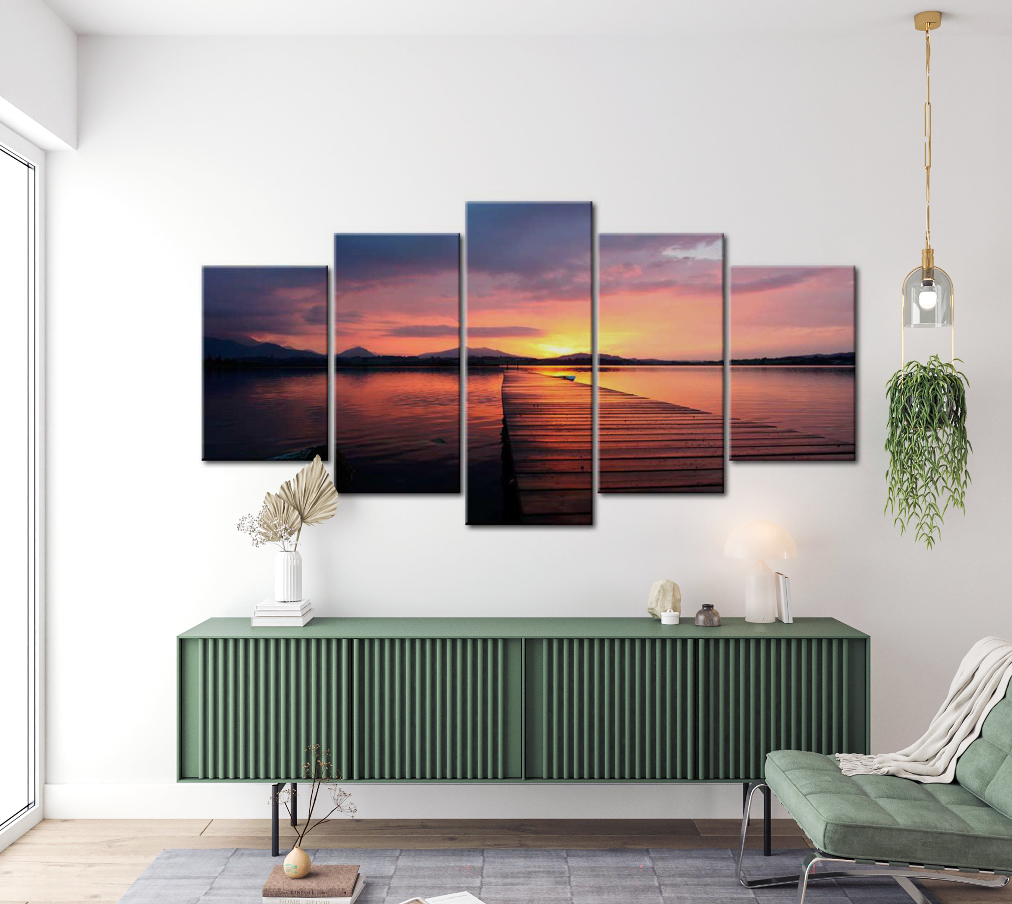 Stretched Canvas Landscape Art - Road To Paradise 40"Wx20"H